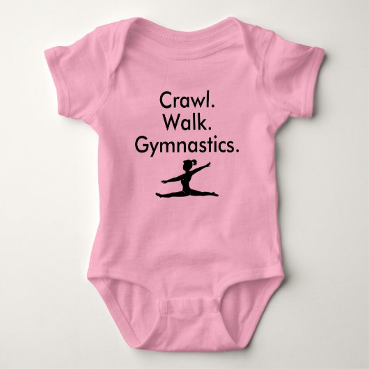 Body Crawl Walk Gymnastique Gymnaste Bodysuit bébé (Devant)