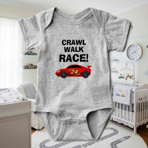 Body Crawl Walk Race drôle course automobile costume po
