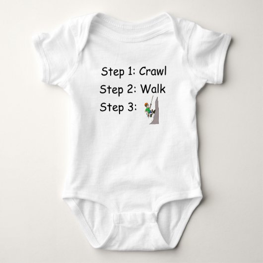 Body Crawl Walk Rock Escalade Bodysuit bébé (Devant)