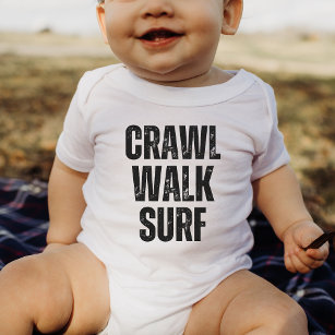 Body Crawl Walk Surf été Petit surfeur Baby Bodysuit