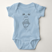 Body Creeper bébé "crier" (Devant)