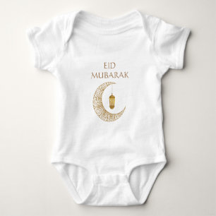 Body Croissant de lune et lanterne dorés Eid Mubarak Is
