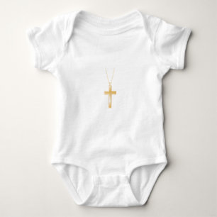 Body Croix d'or et chaîne, ressembler à de vrais bijo