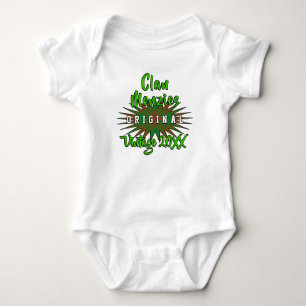 Body Cru Birthyear d'éclat de tartan de Menzies de cla