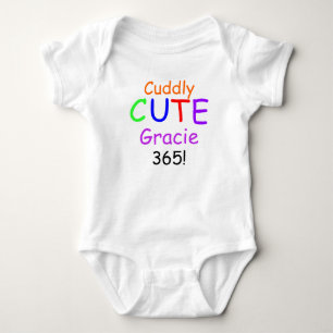 Body Cuddly Cute 365 Chemise Bébé Fille Personnaliser N