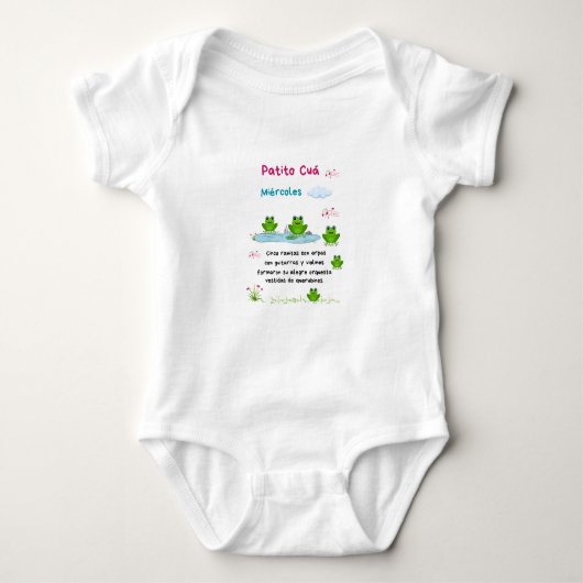 Body cuento patito cua: miércoles (3 meses) romper (Voorkant)