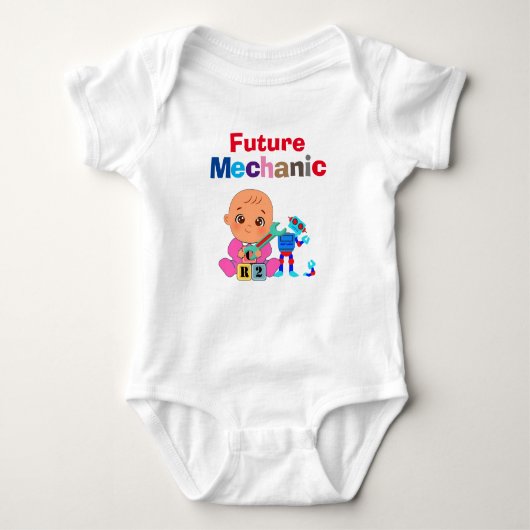 Body Custom Cute Funny Baby Future Chemist Genius (Devant)