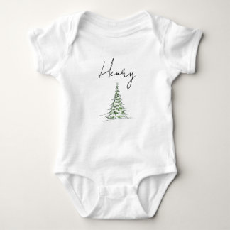 Body Custom Name Christmas Baby Romper First Xmas Henry