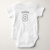 Body Customisable Winged Soccer Ball Logo Baby Team (Dos)