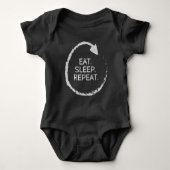 Body Customizable Phrase Eat. Sleep. Repeat. (Devant)