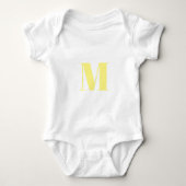 Body Customize monogram initial yellow white (Devant)