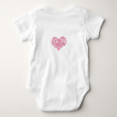 Body Customized Somebunny Loves You Pink Baby Bodysuit (Dos)