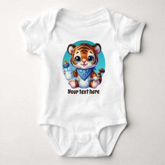 Body Cute animal personnalisable garçons tigre (Devant)