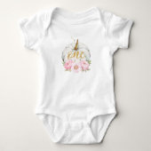 Body Cute aquarelle Little Citrouille Floral 1er annive (Devant)