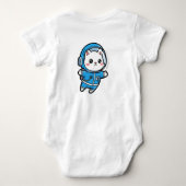 Body Cute Astronaut Cat Custom Photo Baby Bodysuit (Dos)