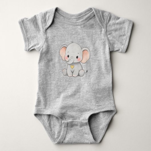 Body Cute Baby Elephant – Toddler Clothing Design (Devant)