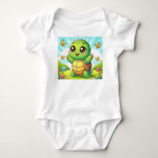 Body Cute Baby Turtle Bodysuit – Kawaii Animal Infant O