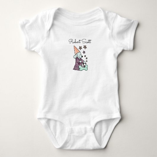 Body Cute Baby Unisex Blue Elegant Funny Dog Ajouter un (Devant)