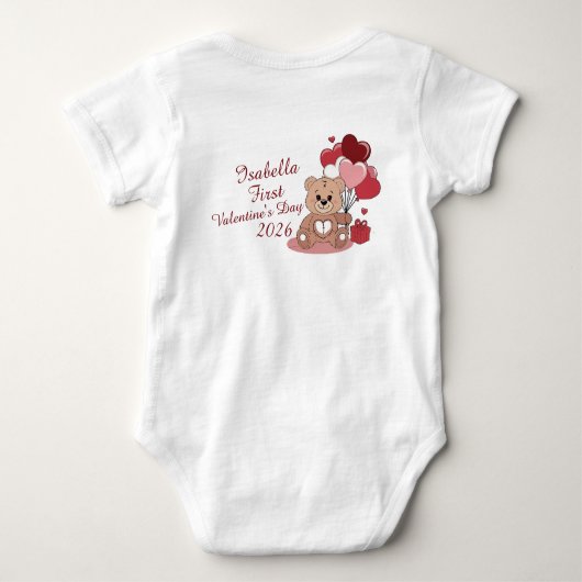 Body Cute Bear First Valentine's Day 2026 Personalized (Dos)