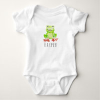 Cute bébé Unisex Aquarelle de la jungle Grenouille