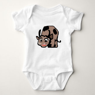 Body Cute Cartoon Cow Baby Bodysuit