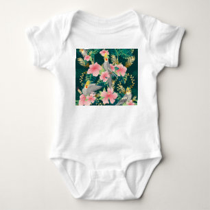 Body Cute Cockatiel Parrot Motif Vintage