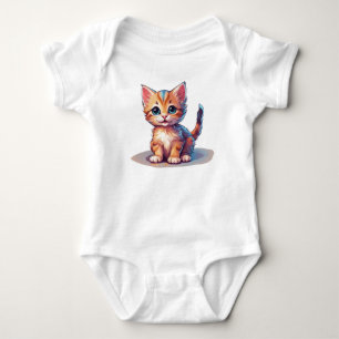 Body Cute colorée Orange Kitten Baby Kitty Chat