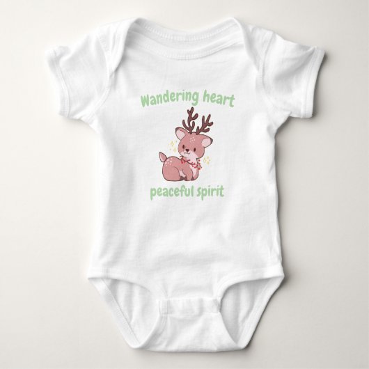 Body Cute Deer Baby Bodysuit–Soft & Sweet Forest Style (Devant)