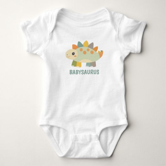 Body Cute Dinosaur Personalized Baby Bodysuit (Devant)