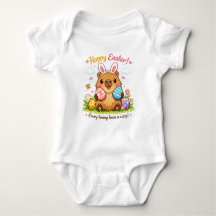 Cute Easter Capybara Eggs Bunny Ears