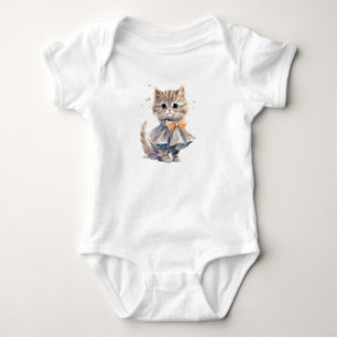 Body Cute et sucré Tabby Kitten Kitty Chat avec robe