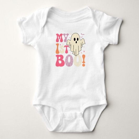 Body Cute First Halloween Romper with Ghost and Webs (Devant)