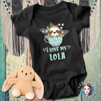 Cute Floral Kawaii Raccoon I Lola My Lola