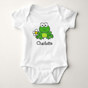 Body Cute Frog et Flower Baby Bodysuit