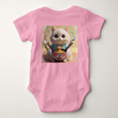 Body Cute Kawaii Ramen Chat Baby Bodysuit - Adorable No (Dos)