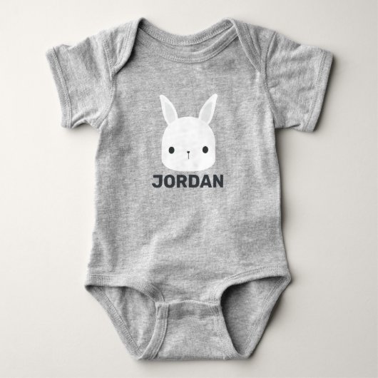 Body Cute Little Bunny Rabbit with Personalized Name (Devant)