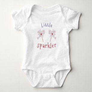 Body Cute Little Sparkler Coeur Rouge Blanc Bleu