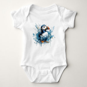 Body Cute macaron en bleu aquarelle