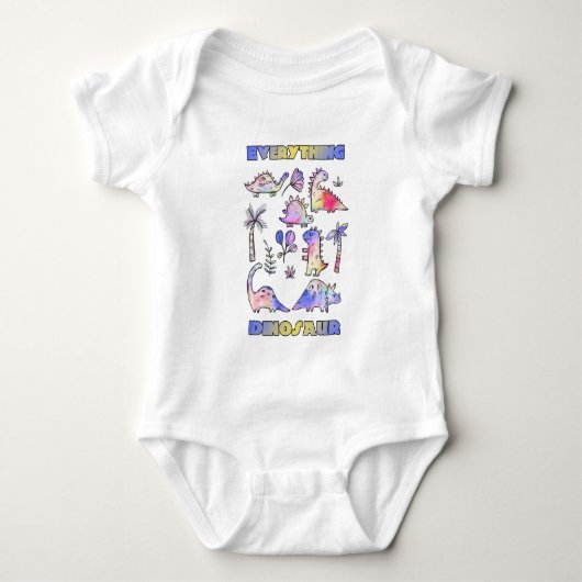 Body Cute Multi Dinosaur Art coloré (Devant)
