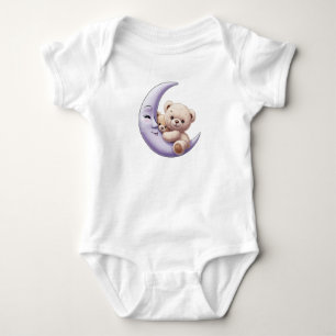 Body Cute Ours tenant Lune - Baby one Piece