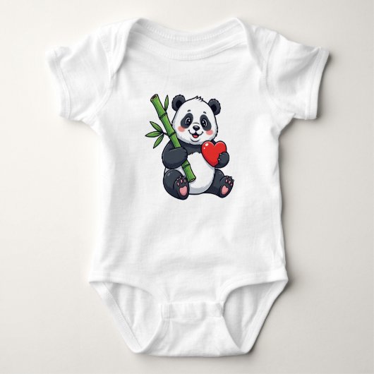 Body Cute Panda with Bamboo Kids Dress – Adorable Anima (Devant)