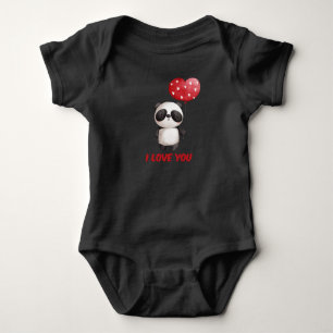 Body Cute Panda With Heart I Love You Valentine Gift