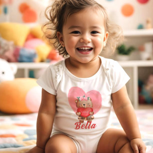 Body Cute Personnalisé Coeurs En Foucault Enfants Valen