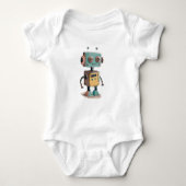 Body Cute Retro Robot Baby T-Shirt (Devant)