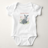 Body Cute Rhino Boho Nom Monogram Girl (Devant)
