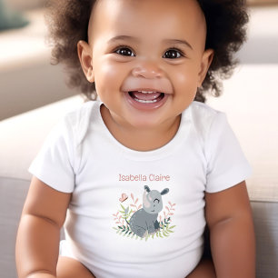 Body Cute Rhino Boho Nom Monogram Girl