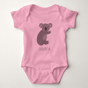 Body Cute rose et gris koala ours filles vêtements bébé