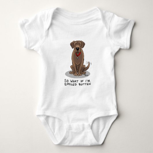 Body Cute Spoten Rotten Chocolate Labrador Retriever (Devant)