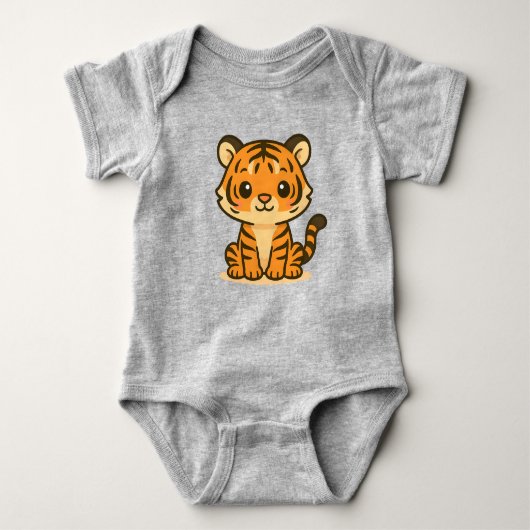 Body Cute Tiger Baby Bodysuit (Devant)