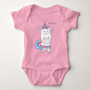 Body Cute Unicorn nom personnalisé vêtements pour enfan